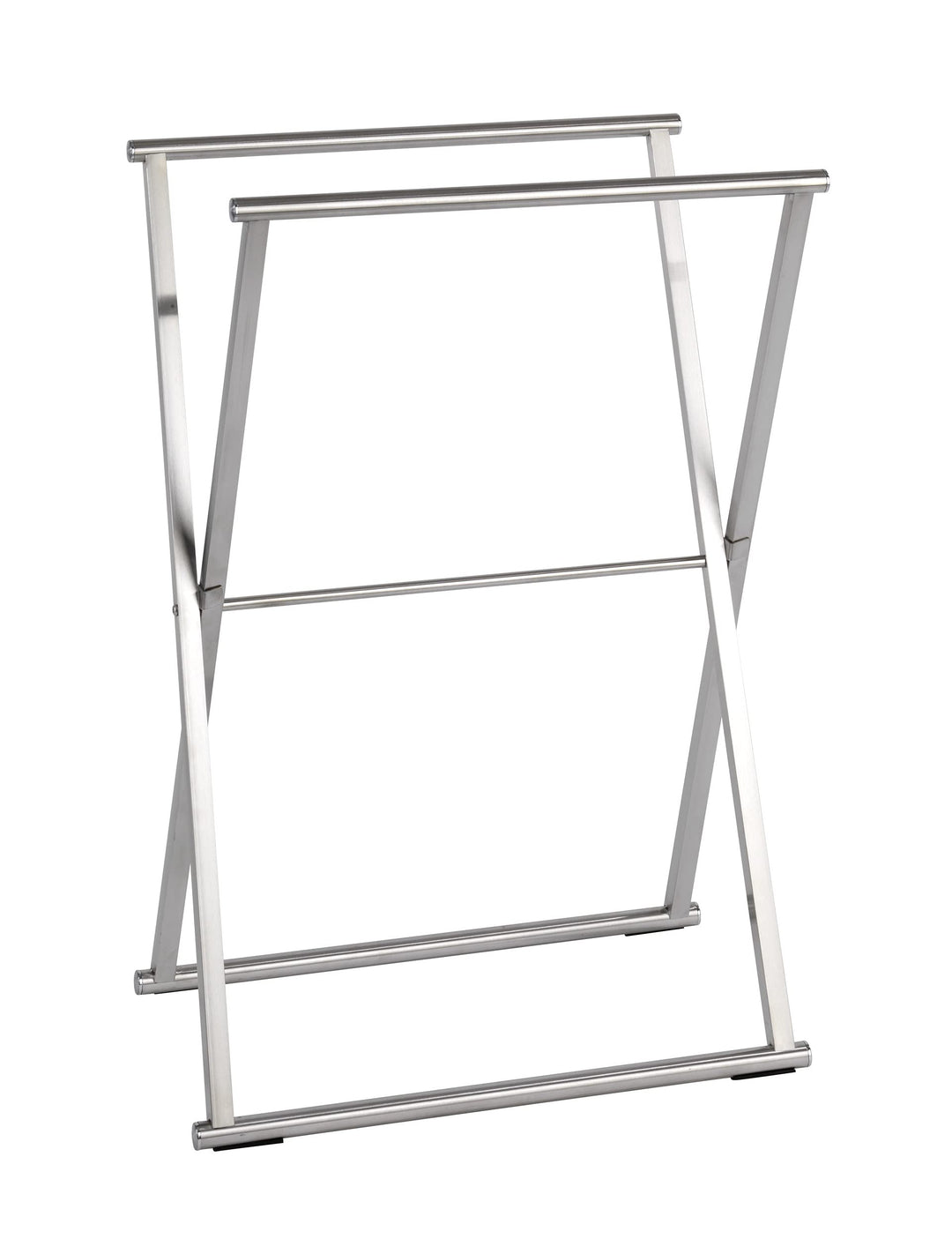 WENKO Handtuchständer Lava Edelstahl - Kleiderständer, klappbar, Edelstahl rostfrei, 53.5 x 80.5 x 3