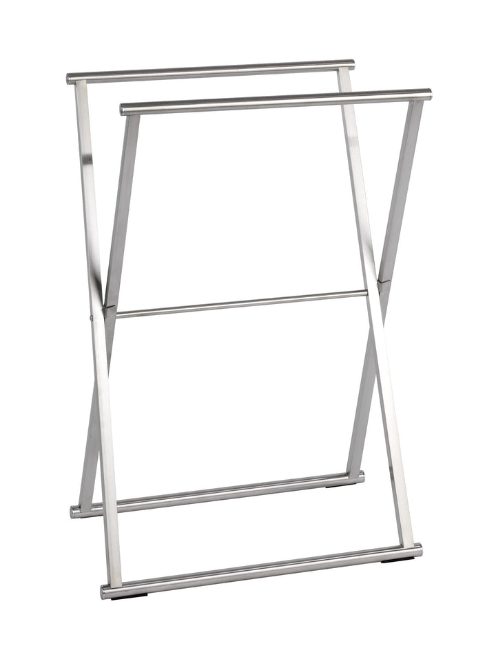 WENKO Handtuchständer Lava Edelstahl - Kleiderständer, klappbar, Edelstahl rostfrei, 53.5 x 80.5 x 3
