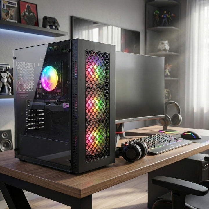 STGsivir Gaming PC, GeForce RTX 2060 Super 8GB GDDR6,Core i7 8th bis zu 4.1 Ghz,32GB DDR4,1TB SSD,WL
