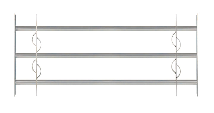 Alberts 563639 Fenstergitter Secorino Style | Ausziehbar für Fenster aussen | Einbruchschutz Gitter