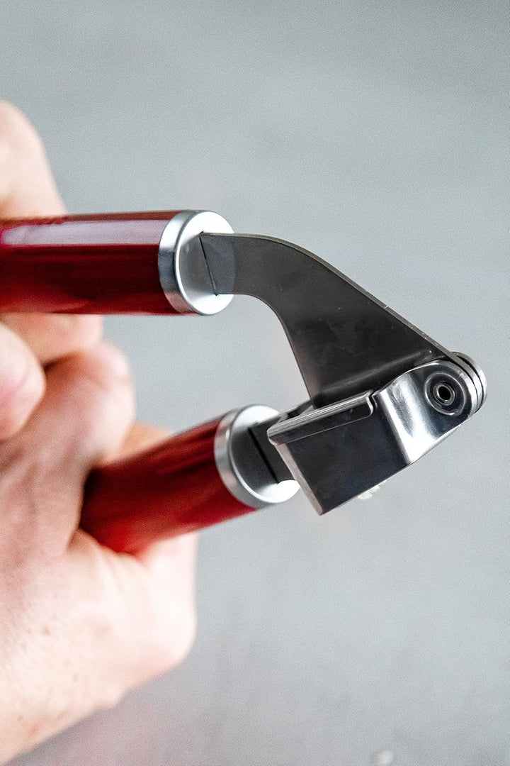 KitchenAid Knoblauchpresse, Edelstahlpresse ist spülmaschinenfest - Empire rot Empire-rot, Empire-ro