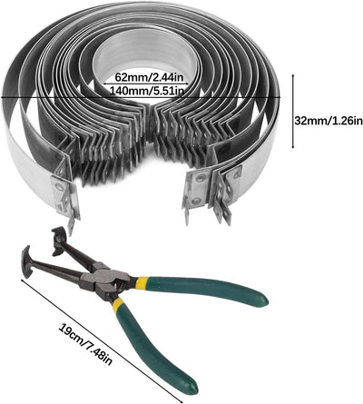 aleawol 15 tlg Kolbenring Spannband Satz, Kolbenringspannband Set mit 14 Spannbänder 62-140 mm und 1