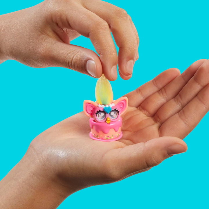 FURBY Minis Figuren 12er-Pack Serie 1, 2,5 cm grosse interaktive Plüschtiere für Mädchen und Jungen