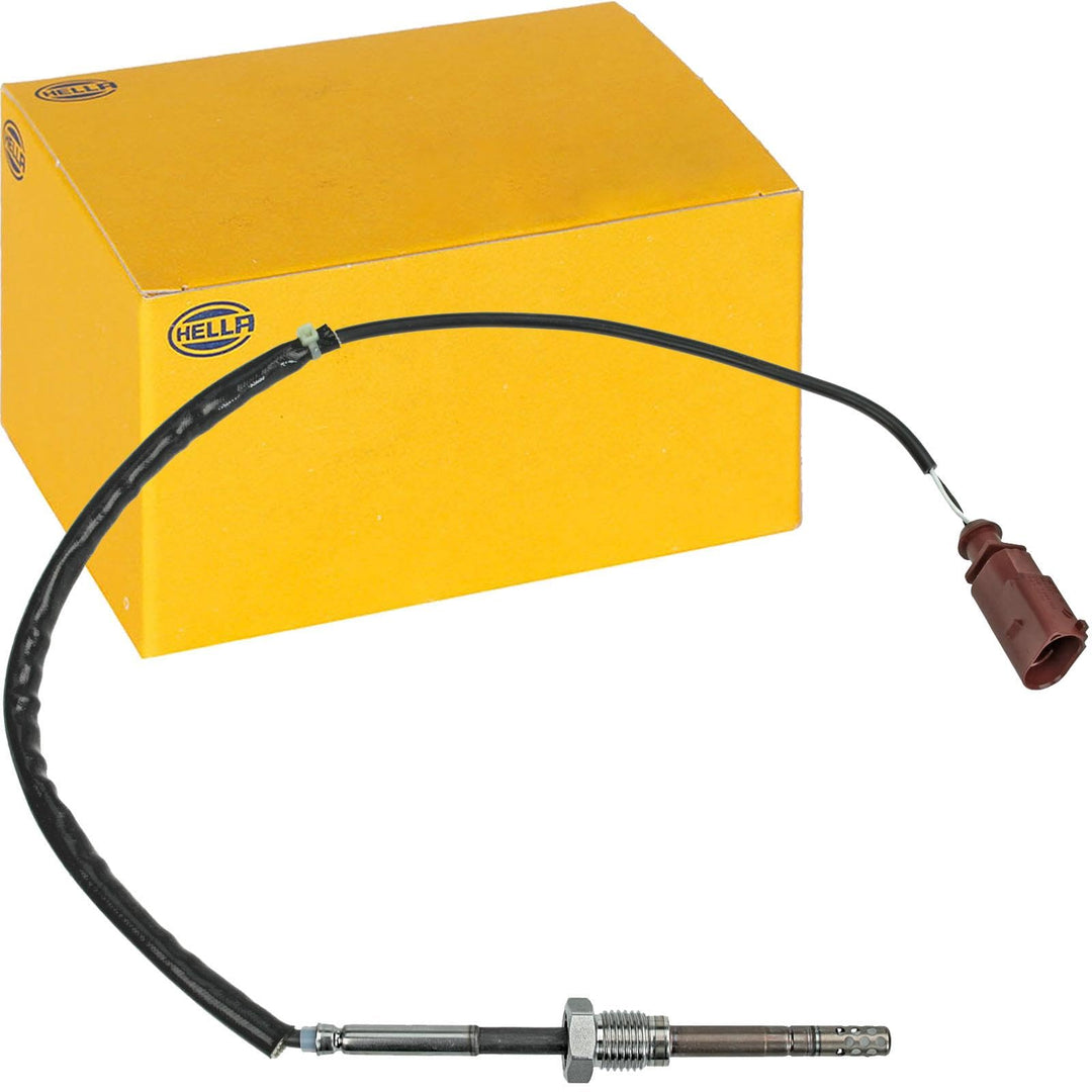 HELLA 6PT 014 494-111 Sensor, Abgastemperatur - 2-polig - geschraubt - Kabel: 242mm