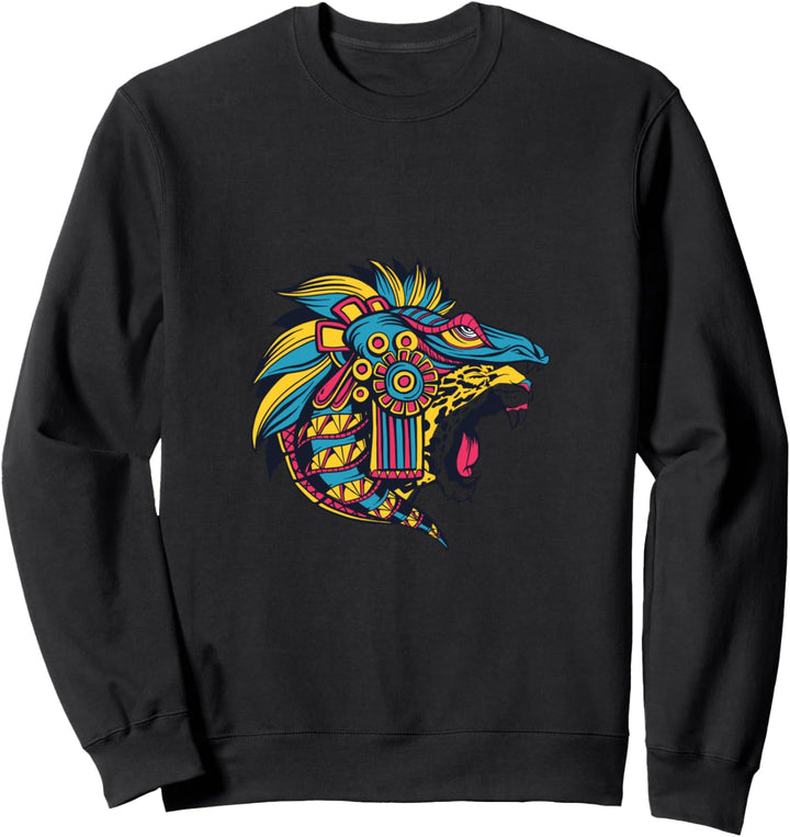 Maya Aztec Gepard Mexiko Kultur Inkas Inka Krieger Geschenk Sweatshirt