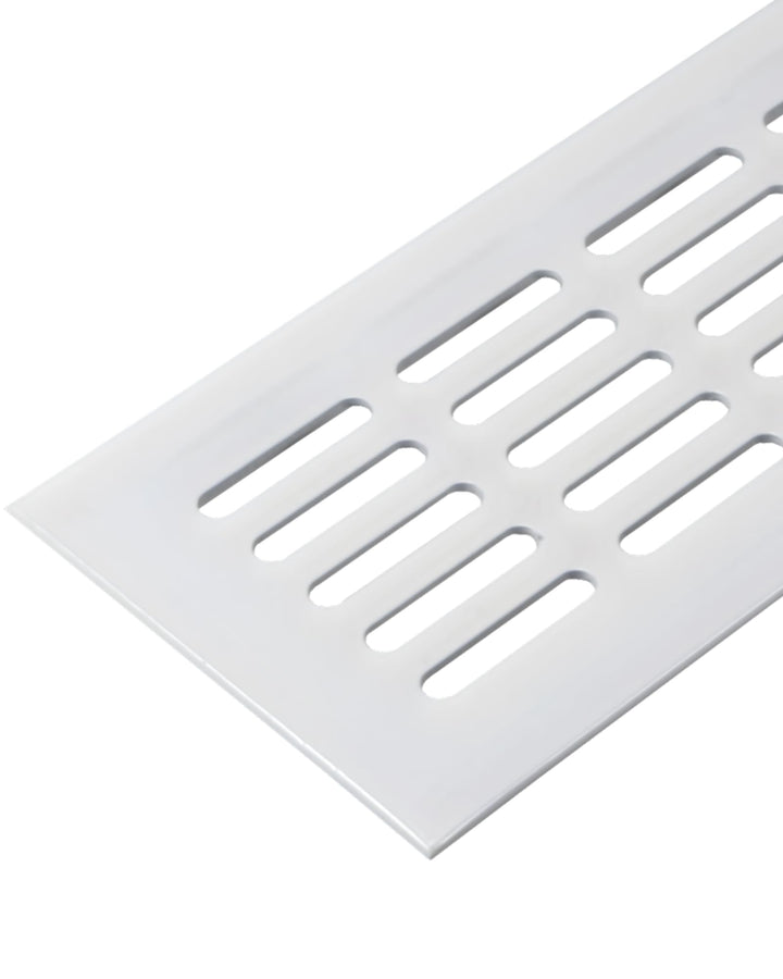 Gedotec Lüftungsgitter rechteckig aus Aluminium - 1 Stück Abluftgitter Weiss Matt - Heizungsgitter 1