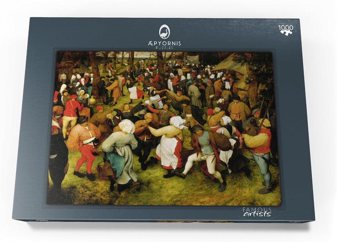 The Wedding Dance in The Open air, 1566, by Pieter Bruegel The Elder - Premium 1000 Teile Puzzle - M