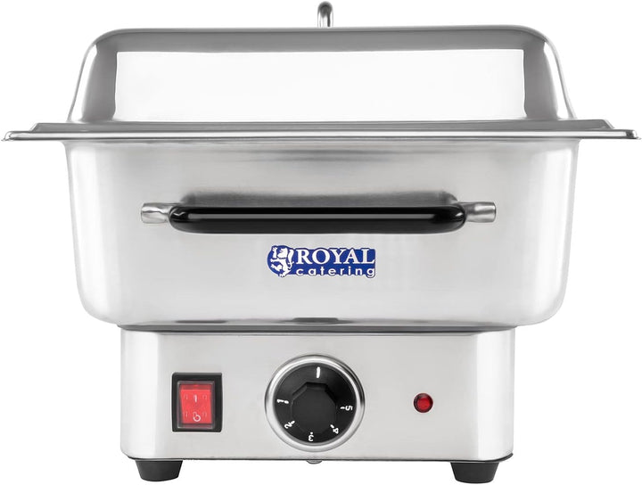 Royal Catering RCCD-1/1-100-ES-E Chafing Dish Warmhaltebehälter Speisewärmer Elektrisch (1600 W, 30-