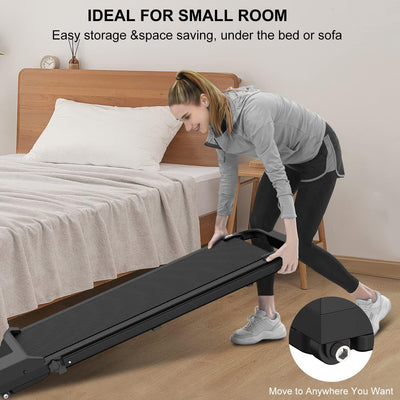 bigzzia Walking Pad Klappbar - 1-10 km/h Laufband für Zuhause Klappbar 2.5 PS Laufbänder Schreibtisc