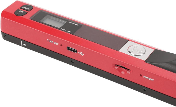 Photo Mobile Scanner, Einfach mit 3 Auflösungsmodi Dokument Scanner ABS für Häuser mit (Rot), Rot