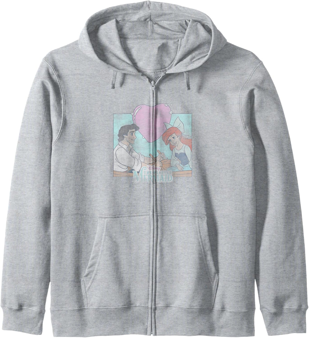 Disney The Little Mermaid Eric & Ariel Heart Portrait Kapuzenjacke