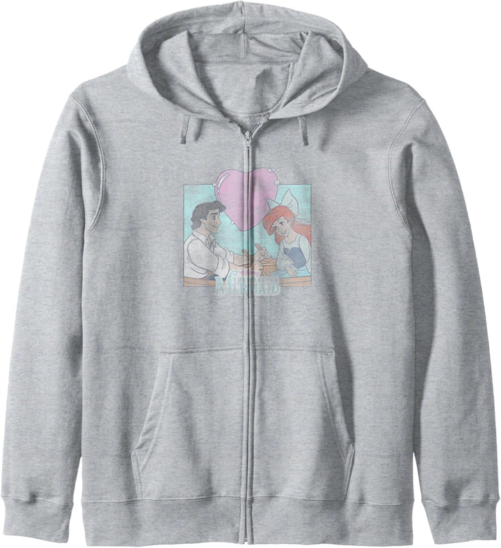 Disney The Little Mermaid Eric & Ariel Heart Portrait Kapuzenjacke