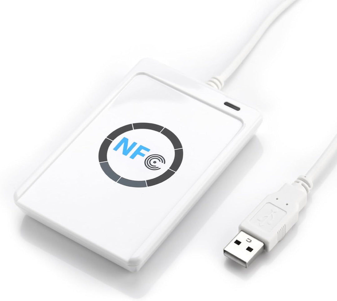 ACS, ACR122U, NFC-Lesegerät, kontaktlos, USB, 13,56 MHz, Farbe: Pearl White
