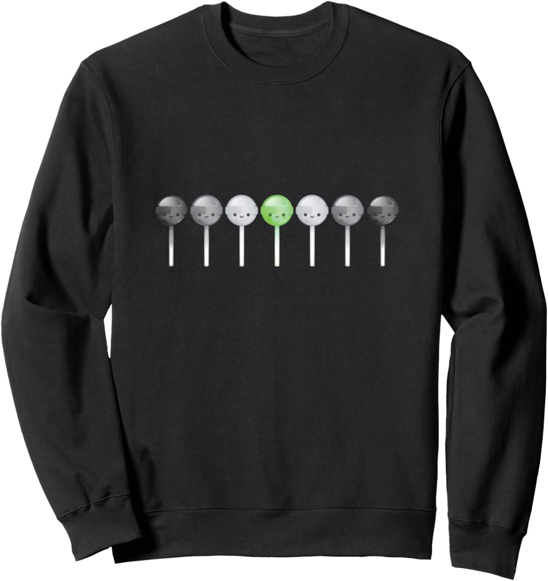 Agender Kawaii Süssigkeit Anime Kunst Niedlich LGBTQ Grafik Sweatshirt