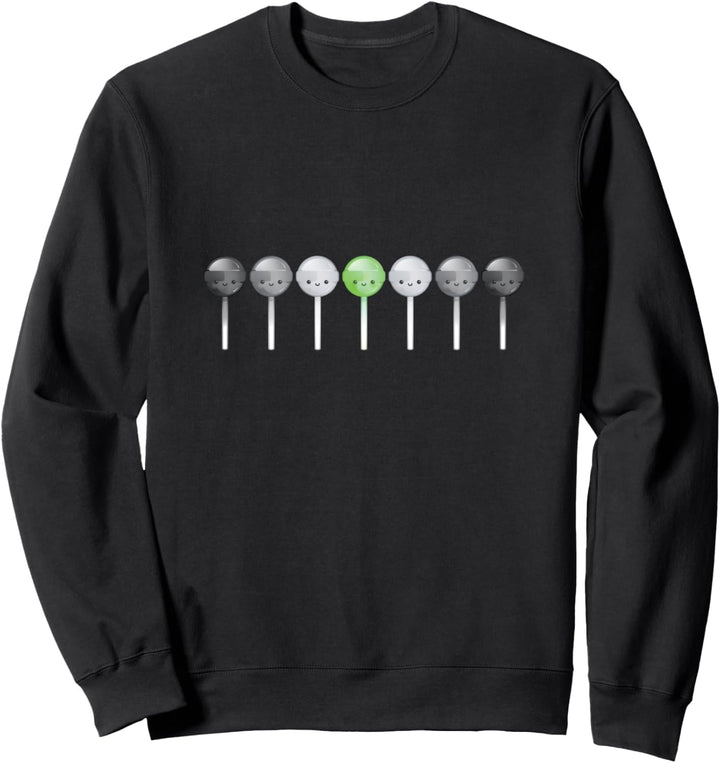 Agender Kawaii Süssigkeit Anime Kunst Niedlich LGBTQ Grafik Sweatshirt