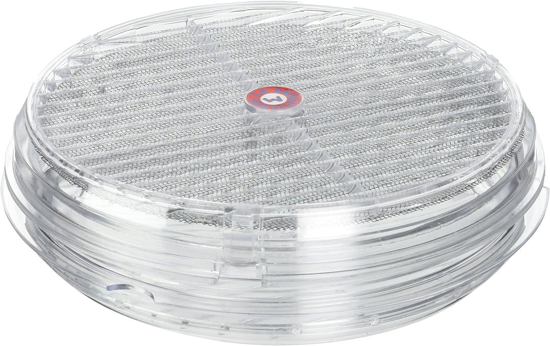 La Ventilazione TVR200-Y Paar runde Grills für Glas, durchsichtig, ø 220 mm ø 220 mm Mit Netz, ø 220