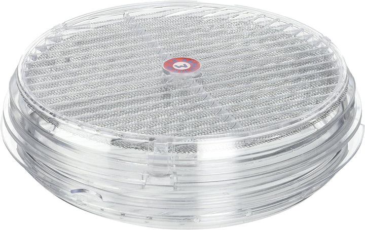 La Ventilazione TVR200-Y Paar runde Grills für Glas, durchsichtig, ø 220 mm ø 220 mm Mit Netz, ø 220