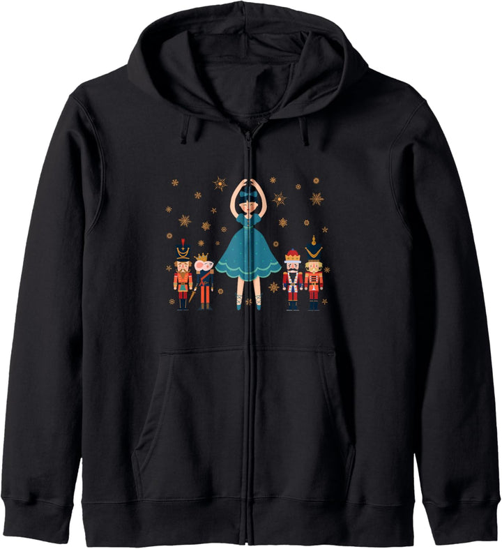 Märchen Klara Nussknacker Figur Prinz Ballett Weihnachts Kapuzenjacke