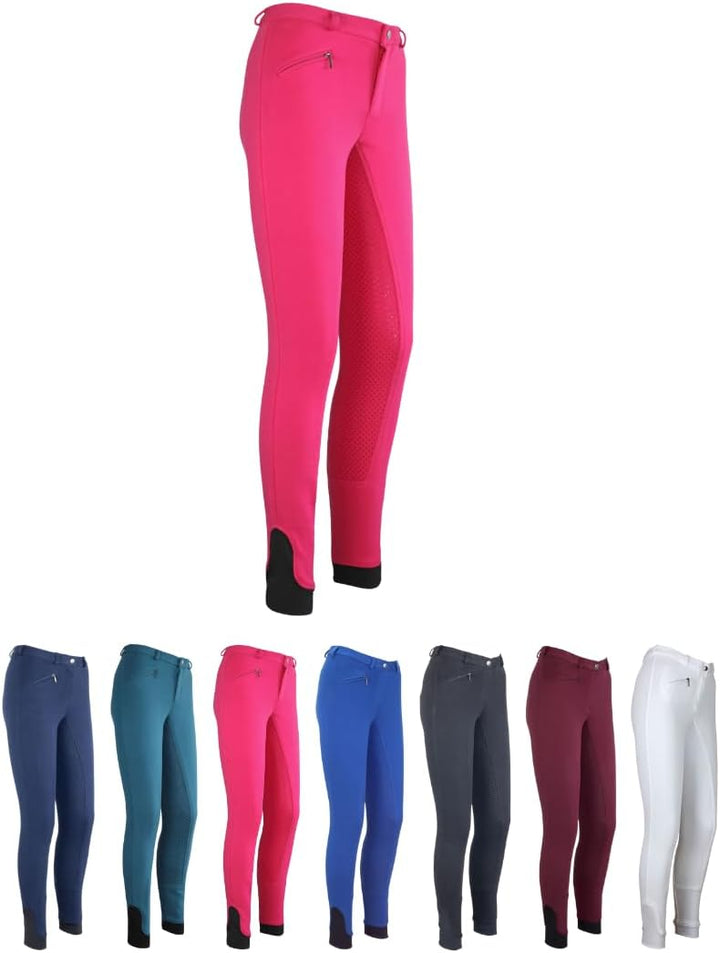 RL24 - Kinder-Reithose Flex Basicline | Vollbesatz-Reitleggings für Mädchen & Jungen | hautfreundlic