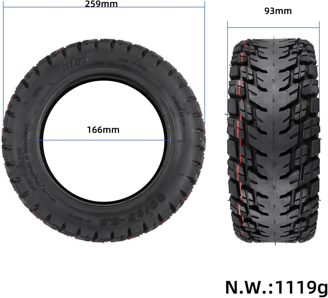 90/65-6.5 Off-Road Tubeless Reifen für Kukirin G4/Zero 11X/Speedual Plus/Dualtron Ultra/Kaabo Elektr