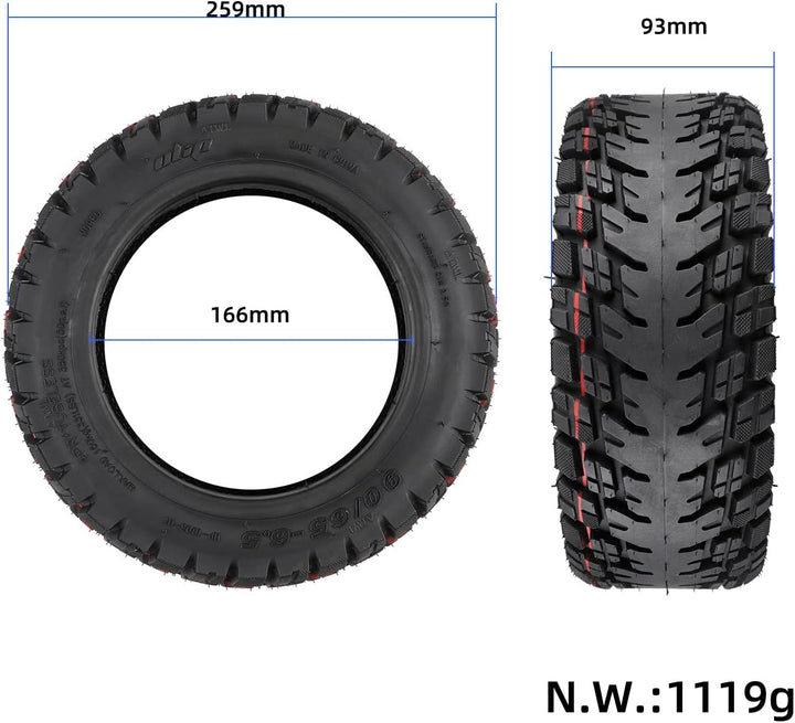 90/65-6.5 Off-Road Tubeless Reifen für Kukirin G4/Zero 11X/Speedual Plus/Dualtron Ultra/Kaabo Elektr