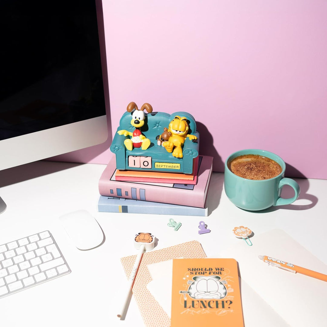 Grupo Erik Ewiger Kalender Garfield Figuren - 3D Kalender Tischkalender zum Aufstellen - Dauerkalend
