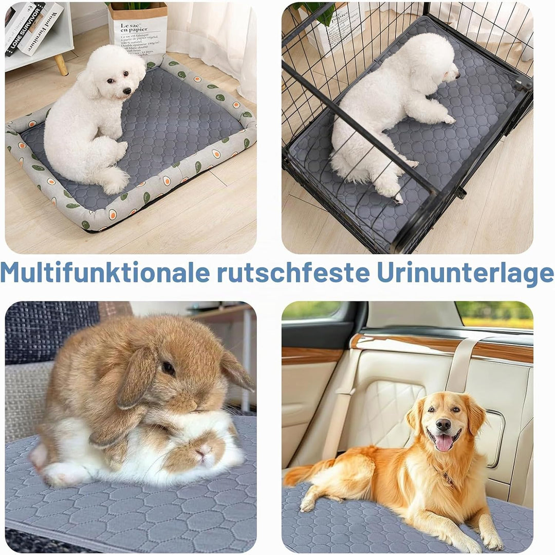 2 Stück Pipipads Meerschweinchen, 70*50 cm Welpenunterlagen Waschbar Hundetrainingspads Wiederverwen