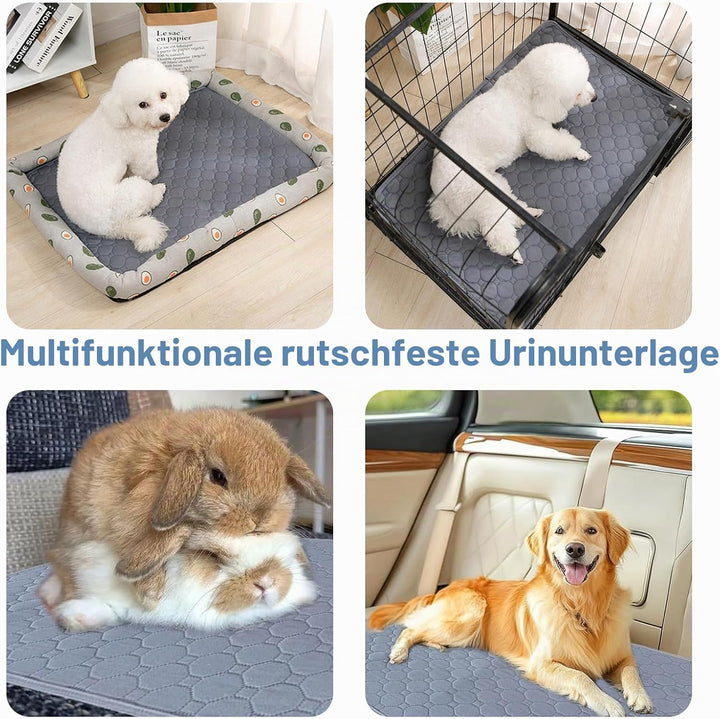 2 Stück Pipipads Meerschweinchen, 70*50 cm Welpenunterlagen Waschbar Hundetrainingspads Wiederverwen