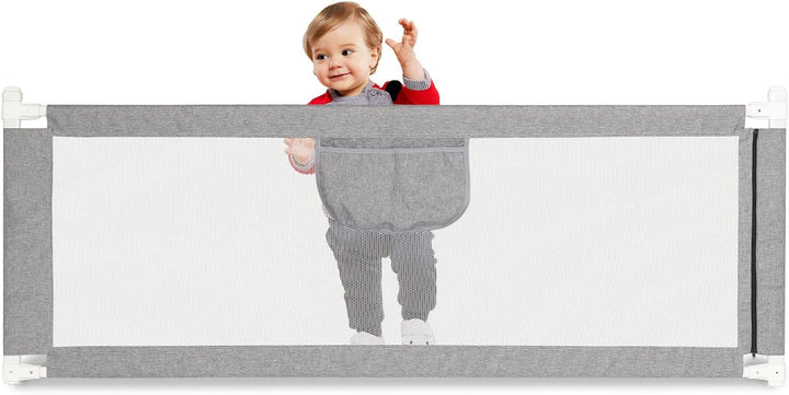 Ikodm Rausfallschutz Bett 200CM, Bettgitter Bettschutzgitter Kinderbettgitter für Kinder, Rusfallsch
