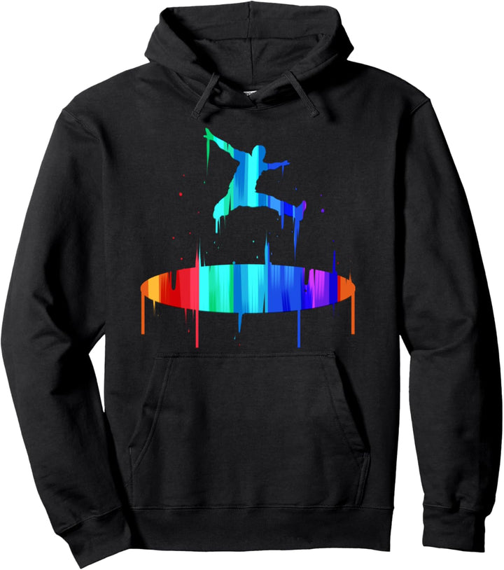 Trampolin Springen Jumping Fitness Trendsport Pullover Hoodie