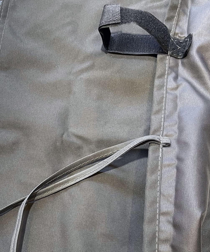 QUICK STAR 2 Seitenteile mit RV 250x192cm für Pavillon Nizza 3x3m Seitenwand Grau RAL 7012