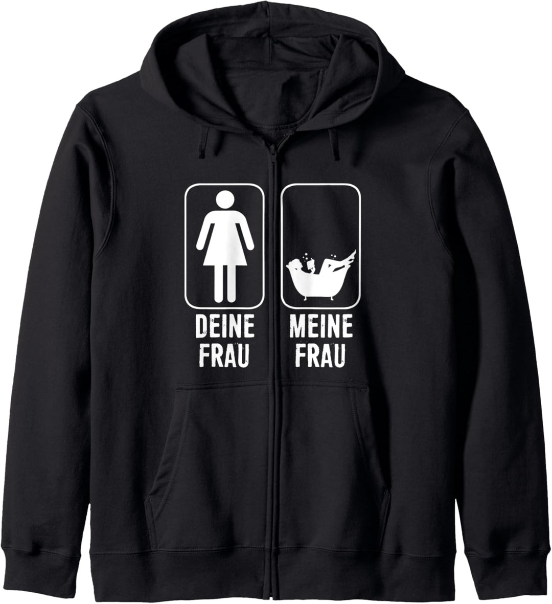 Buch lesen Deine Frau Meine Frau Geschenk Badewanne Kapuzenjacke