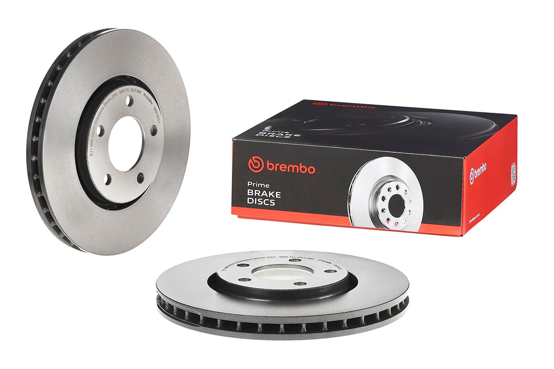 Brembo 09.9743.11 Vordere Bremsscheibe mit UV Lackierung, Anzahl 2