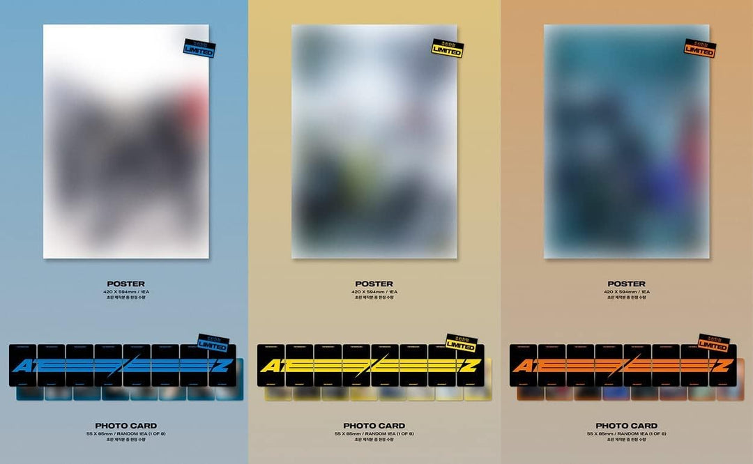 KQ Entertainment Ateez – The World EP.1: Movement Album+Folded Poster (A+Diary + Z VERSET), 165 x 16
