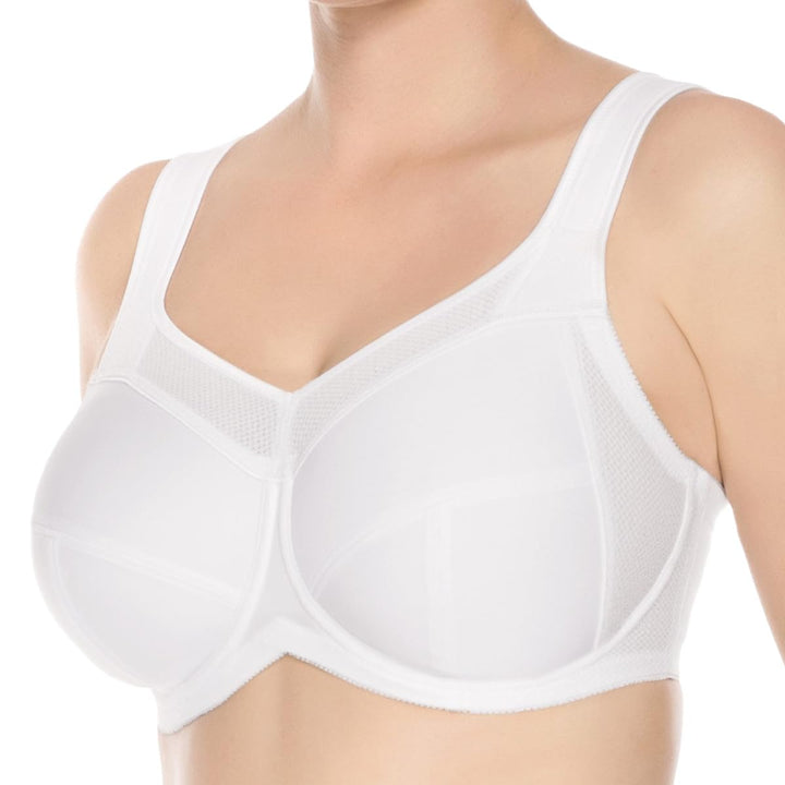 ulla Dessous - Kate - Sport und Entlastungs-BH mit Bügel (130 D Weiss)