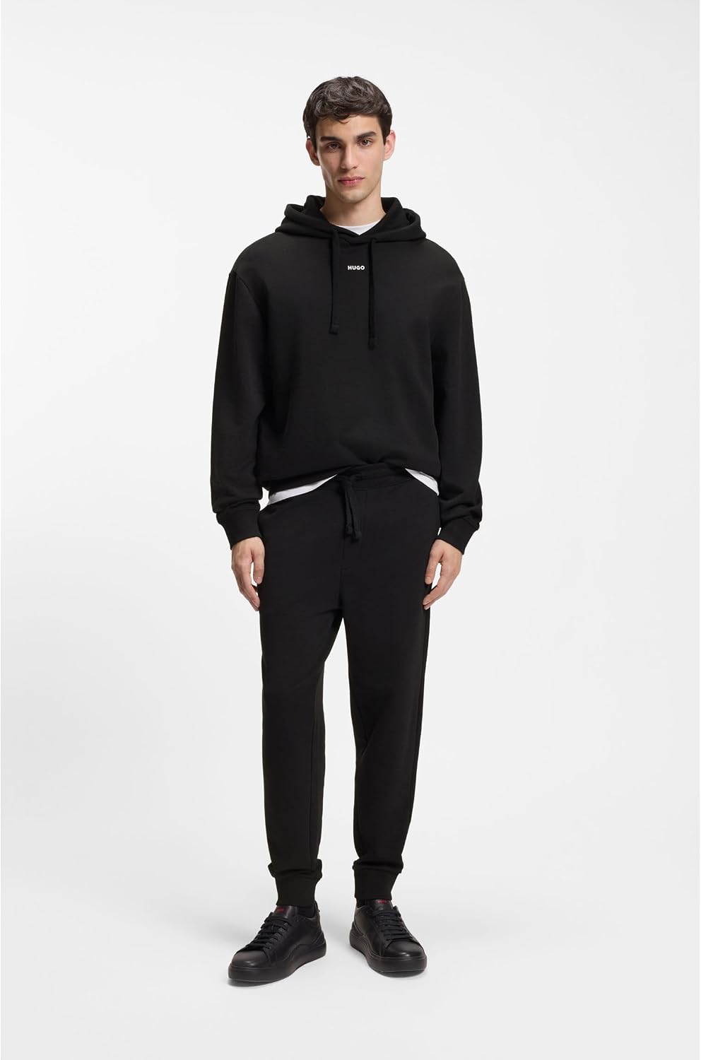 HUGO Herren Dayote232 Jogginghose aus Baumwoll-Terry mit Logo-Print XS Black1, XS Black1