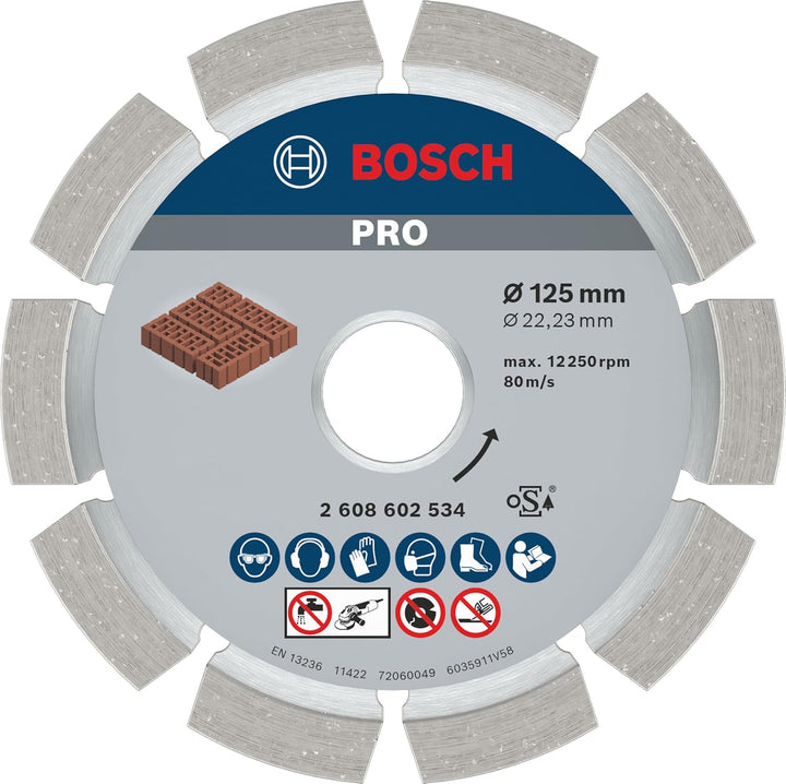Bosch Accessories Bosch Professional 2608602534 Diamant Mörtelfugenfräser 125 x 6 x 7 x 22.23 125 x