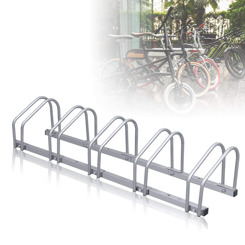 Randaco Aufstellständer Mehrfachständer für 5 Fahrräder Fahrrad Ständer Hinterbauständer Boden Wand