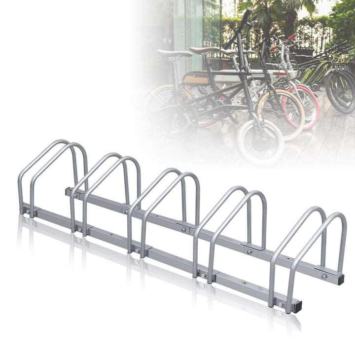 Randaco Aufstellständer Mehrfachständer für 5 Fahrräder Fahrrad Ständer Hinterbauständer Boden Wand
