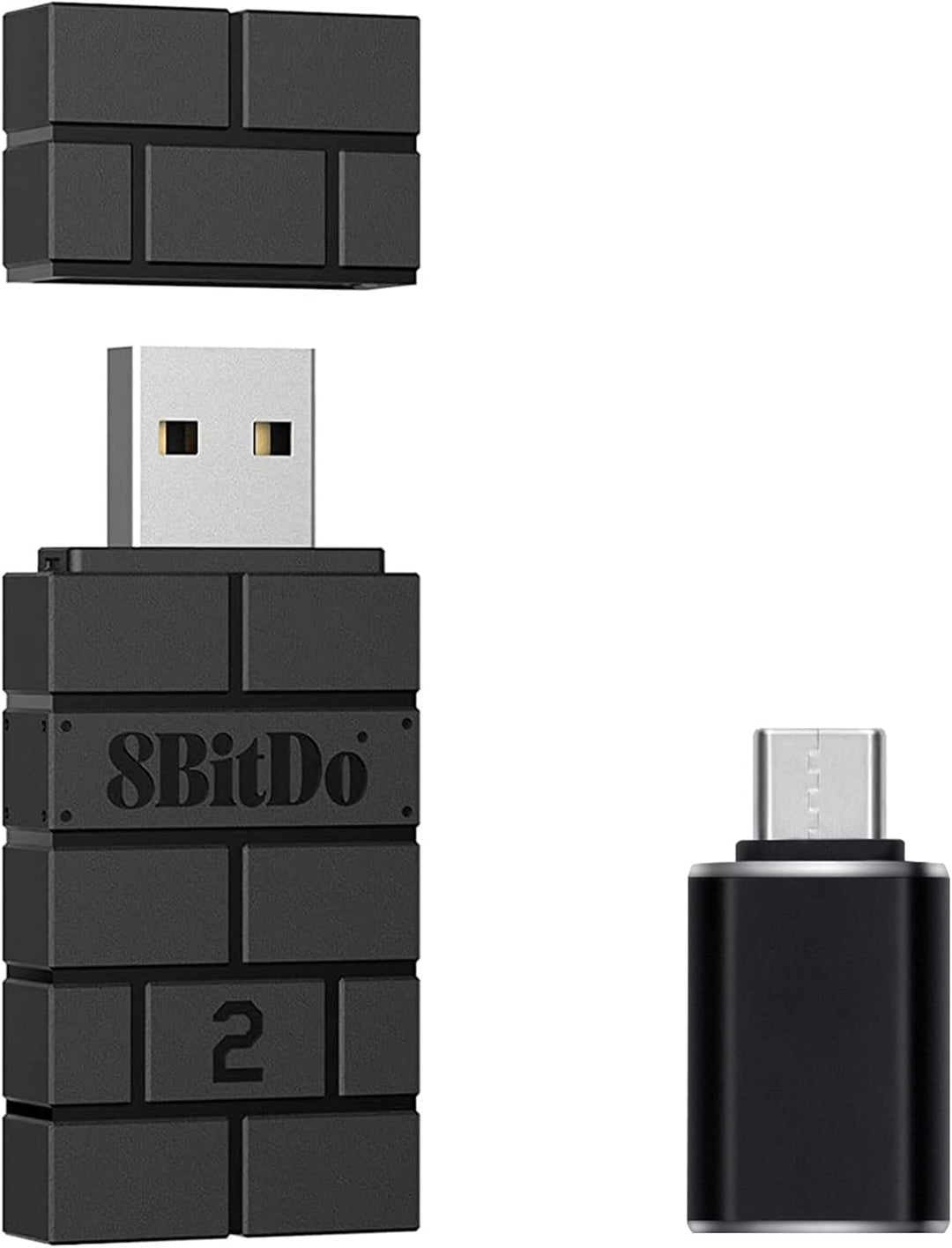 Mcbazel Wireless 8 Bit USB Adapter 2 with OTG Adapter Accessory Compatible with OLED Switch/NS Switc