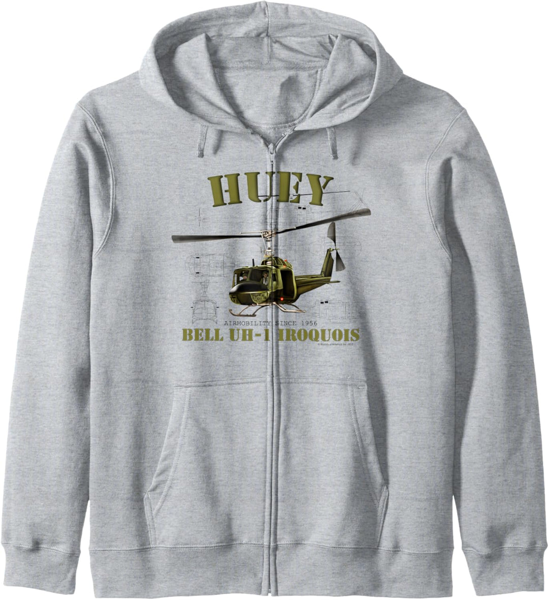 HUEY BELL UH-1 IROKESEN Kapuzenjacke