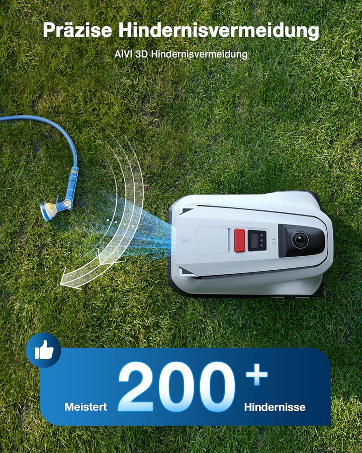 ECOVACS Goat A3000 LiDAR Mähroboter ohne Begrenzungskabel, 3000 m², Dual-LiDAR Navigation, 330 mm Sc