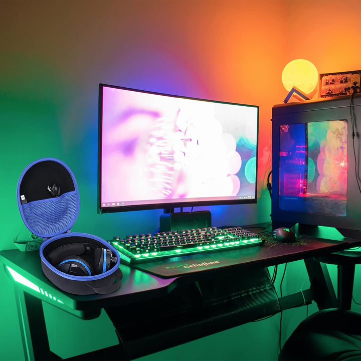 co2CREA Hart Reise Schutz Hülle Etui Tasche für Turtle Beach Stealth 600 Stealth 700 Gen 2/1 Kabello