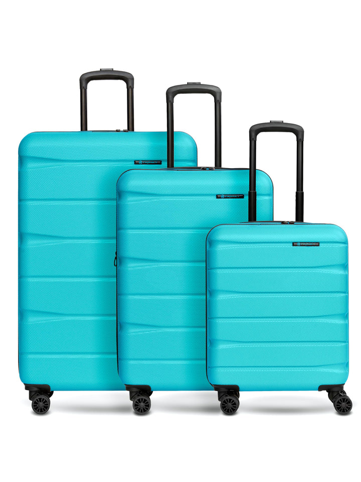 Franky Munich 4.0 Koffer Set | Trolley Hartgepäck - Handgepäck Koffer mit 4 Rollen Einer Dehnfalte,