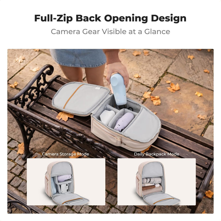 K&amp;F CONCEPT Kamerarucksack, tragbare Kameratasche für den Alltag mit herausnehmbaren Trennwänden für
