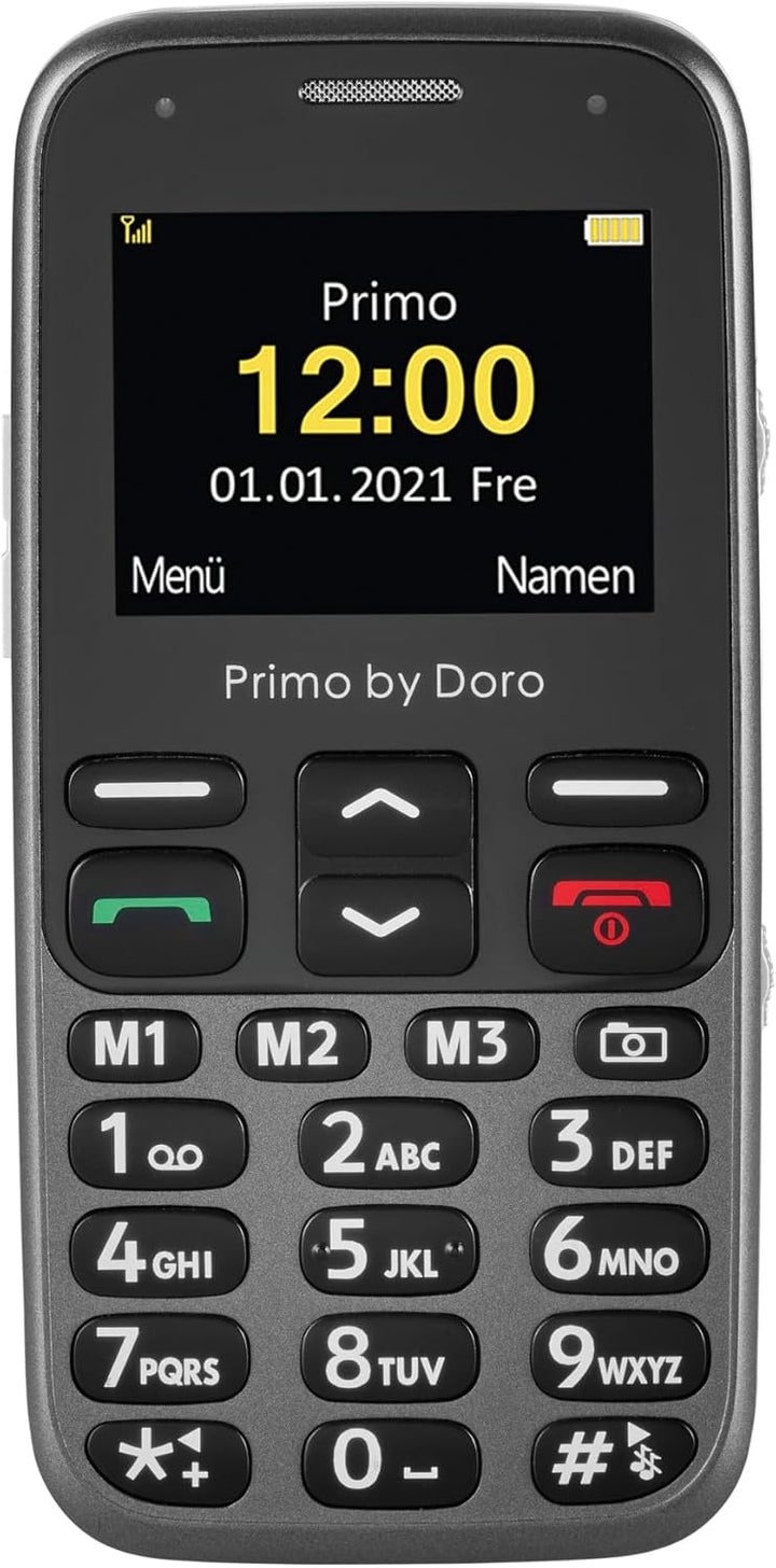 Primo 218 by Doro GSM Mobiltelefon mit grossem Fardisplay, Notruftaste, Taschenlampe, Ortung, inkl.