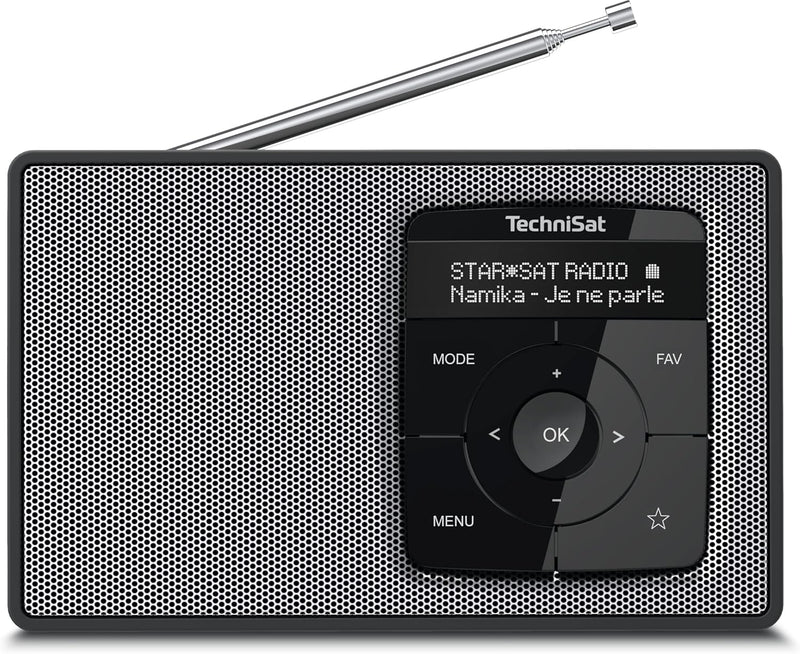 TechniSat DIGITRADIO 2 - Tragbares DAB+/UKW-Radio mit Akku (mit Bluetooth Audiostreaming, Weckfunkti