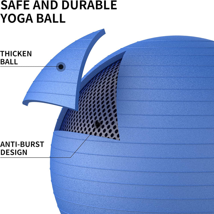 PROIRON Gymnastikball Pezziball Sitzball Trainingsball Fitnessball & Balance für Core-Training mit P