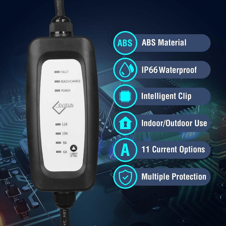 EV Ladekabel für Elektrofahrzeug Tragbares Zuhause Schnell EVSE ladegerät Kompatibel mit Allen Steck