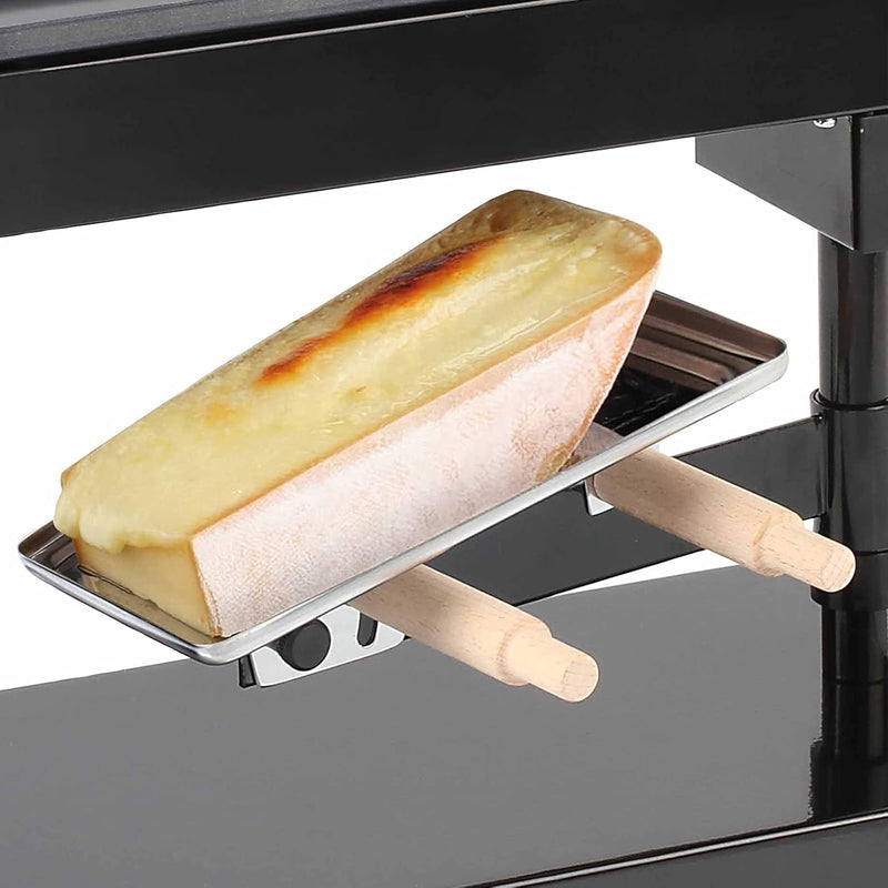 bmf-versand® Raclette 8 Personen Schweizer Käseschmelzer - Tischgrill Elektrisch Schmelzgerät Käse K